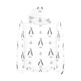 Penguin pattern Men's Padded Hooded Jacket