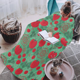 Tomato design pattern Blanket Robe with Sleeves