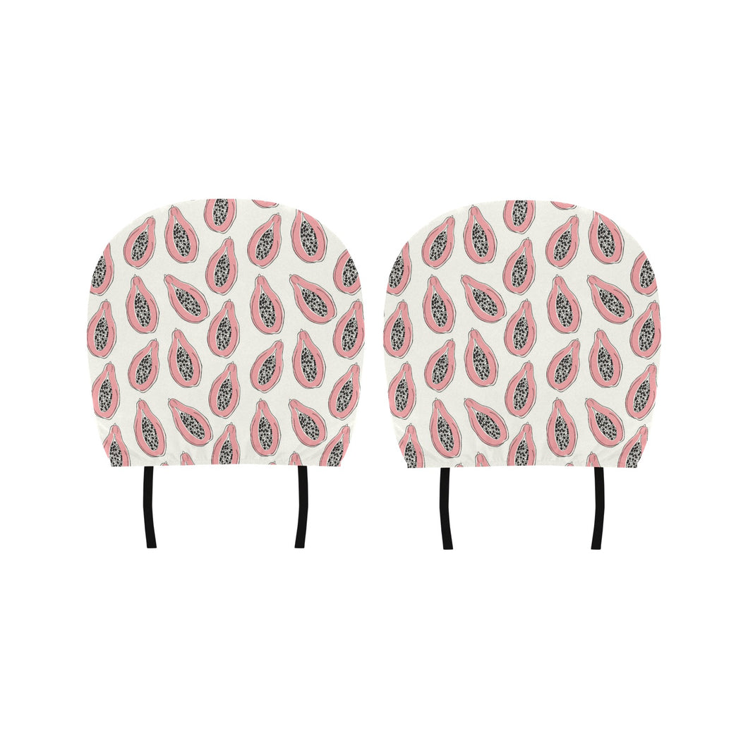 papaya pattern Car Headrest Cover