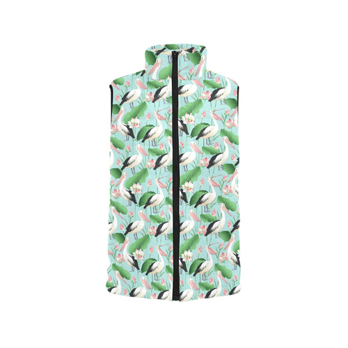 Pelican Pattern Print Design 01 Men's Padded Vest