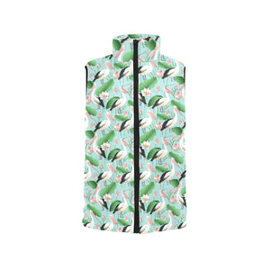 Pelican Pattern Print Design 01 Men's Padded Vest