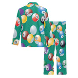 Billiard Ball Pattern Print Design 01 Men's Long Pajama Set