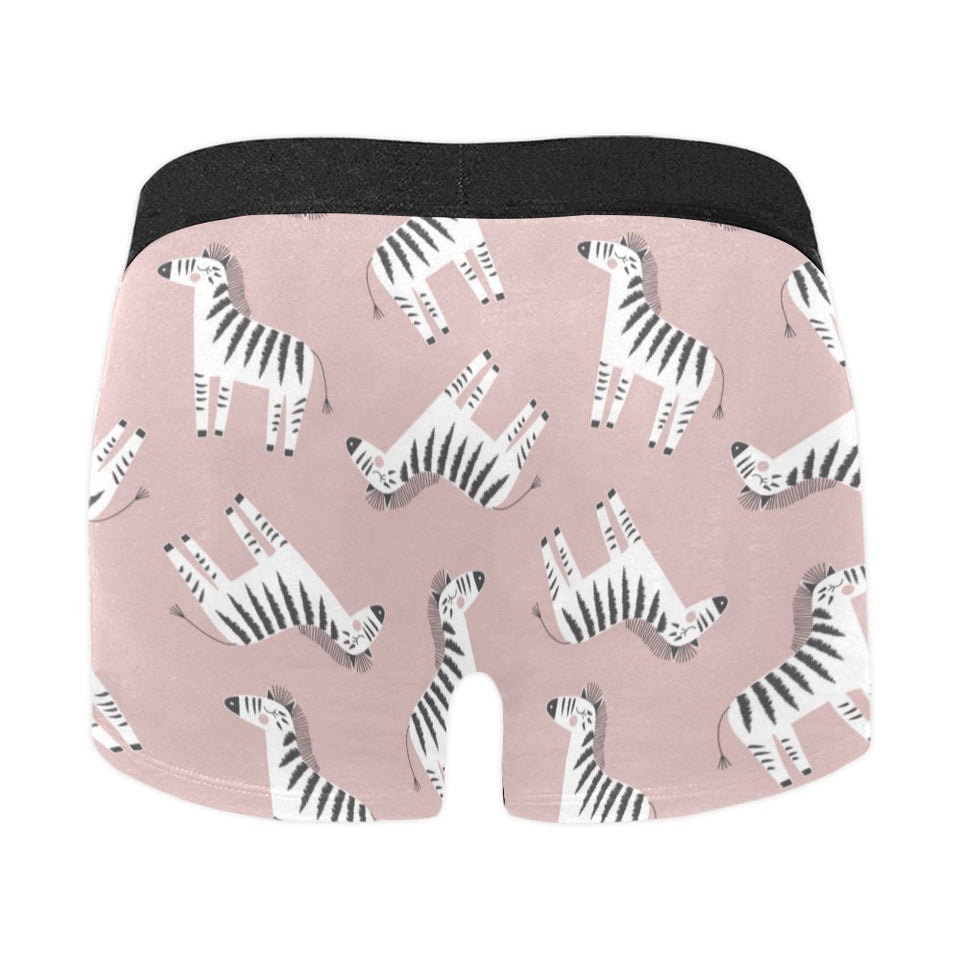 Cute zebra pattern Men's All Over Print Boxer Briefs Men's Underwear