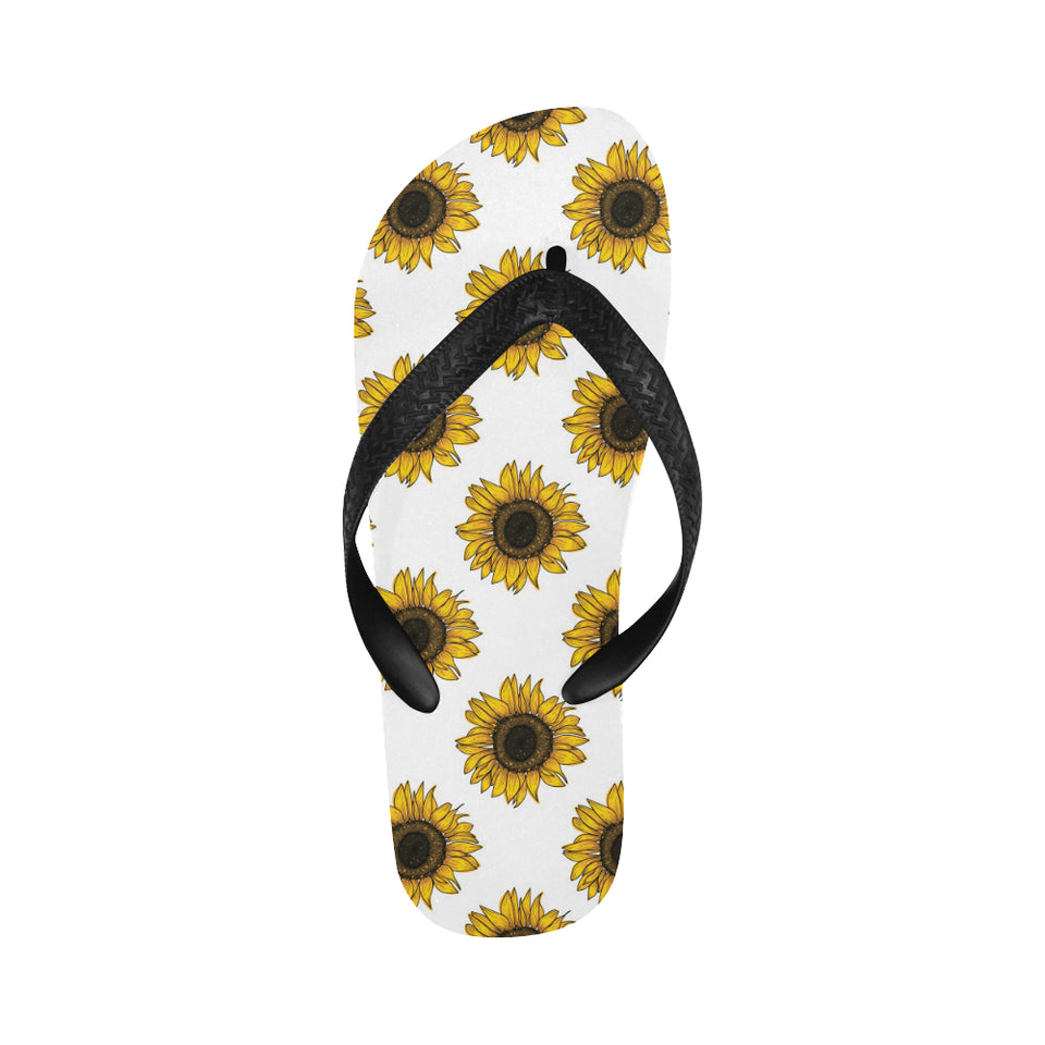 sunflowers design pattern Unisex Flip Flops