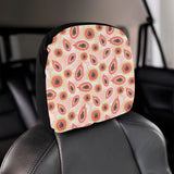 papaya leaves pattern Car Headrest Cover