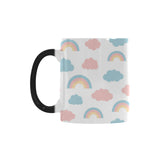 Cute rainbow clound pattern Morphing Mug Heat Changing Mug