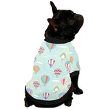 Hot Air Balloon design Pattern All Over Print Pet Dog Round Neck Fuzzy Shirt