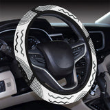 Black whale pattern Car Steering Wheel Cover