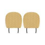 Pretzels Pattern Print Design 01 Car Headrest Cover