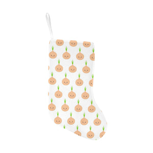 cute onions smiling faces Christmas Stocking