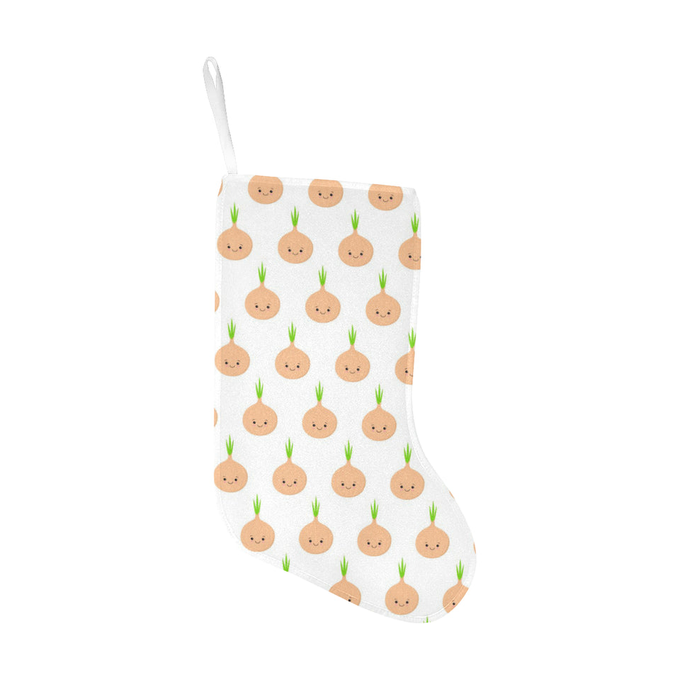 cute onions smiling faces Christmas Stocking