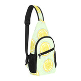 slice of lemon pattern All Over Print Chest Bag