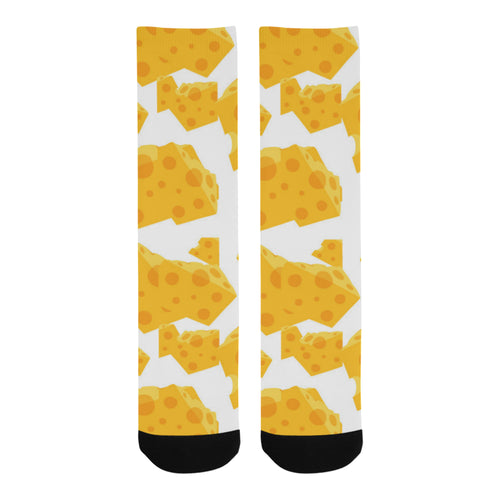 Cheese slice pattern Crew Socks