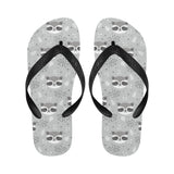 Cute raccoons leaves dot Unisex Flip Flops