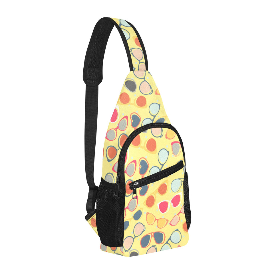 Sun Glasses Pattern Print Design 05 All Over Print Chest Bag