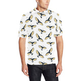 Eagle Pattern Print Design 03 Men's All Over Print Polo Shirt