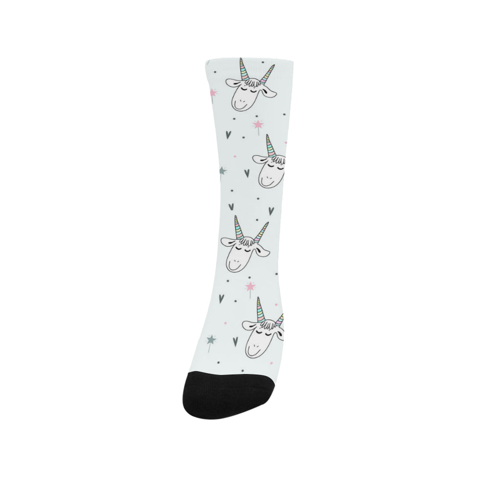 Cute goat design pattern Crew Socks