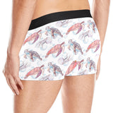 Watercolor sea turtle jellyfish pattern Men's All Over Print Boxer Briefs Men's Underwear