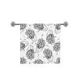 Hand drawn french fries pattern Bath Towel