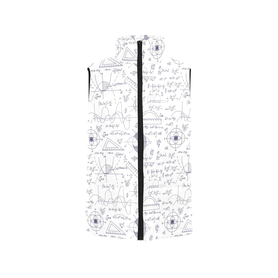 Math Pattern Print Design 03 Women's Padded Vest