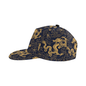 Gold dragon pattern All Over Print Snapback Cap