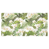 White orchid flower tropical leaves pattern Tablecloth