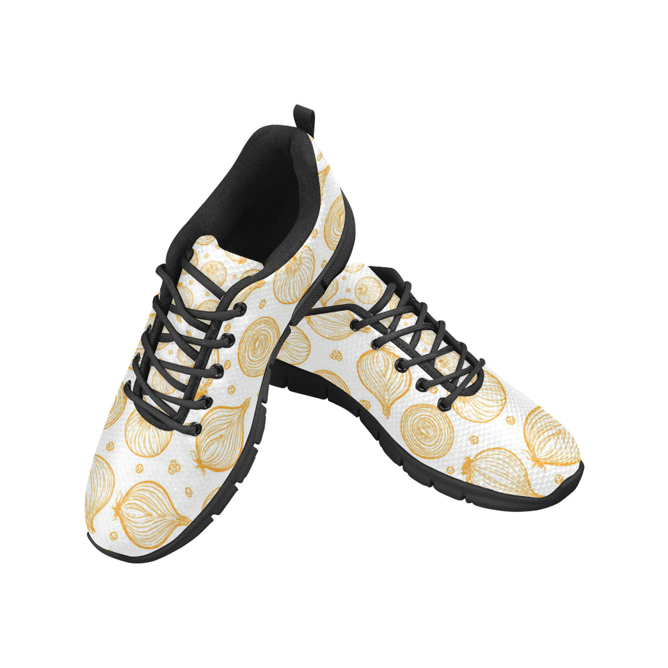 hand drawn onion pattern Women's Sneaker Shoes