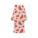Watermelon pattern Blanket Robe with Sleeves