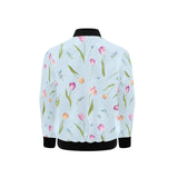 Watercolor Tulips pattern Kids' Boys' Girls' Bomber Jacket