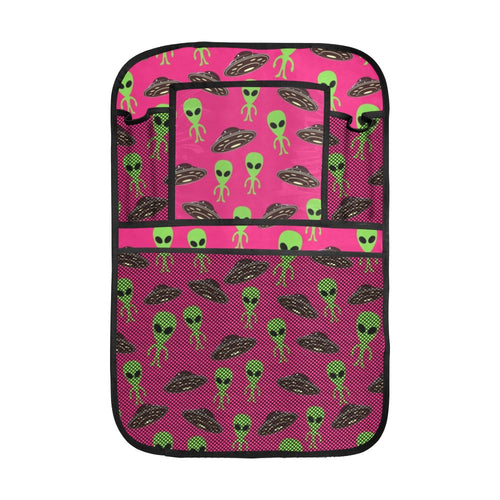 Alien Pattern Print Design 03 Car Seat Back Organizer
