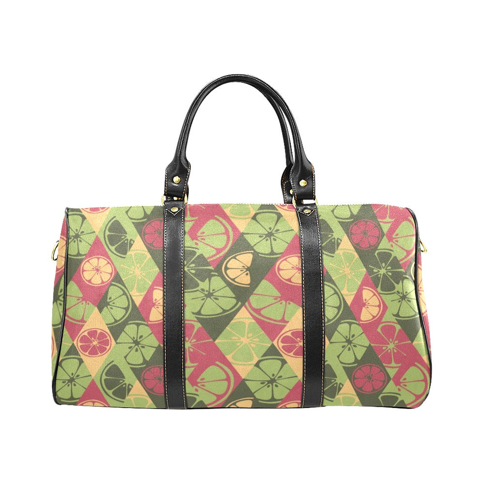 Cool Geometric lime pattern Travel Bag