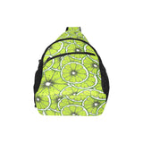 Slices of Lime design pattern All Over Print Chest Bag