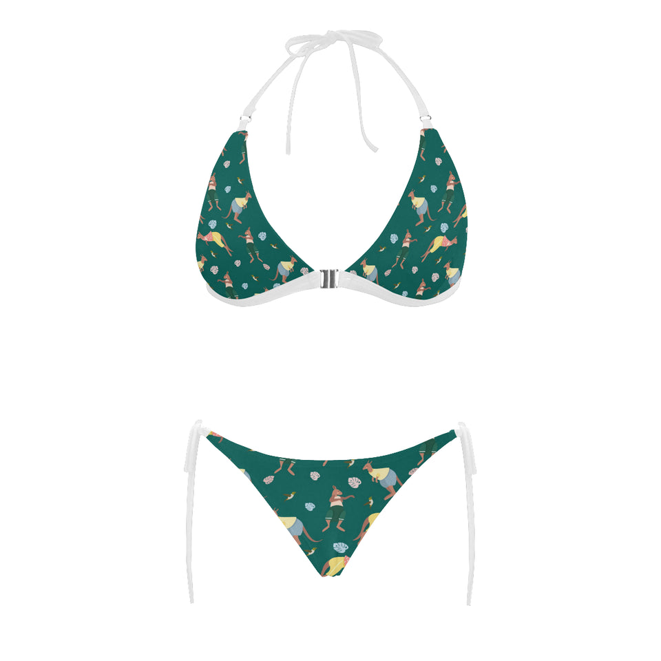 Kangaroo leaves pattern Sexy Bikinis Two-Piece Swimsuits