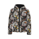 Eagle Pattern Print Design 05 Kids' Boys' Girls' Padded Hooded Jacket