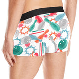 Watercolor bowling pattern Men's All Over Print Boxer Briefs Men's Underwear