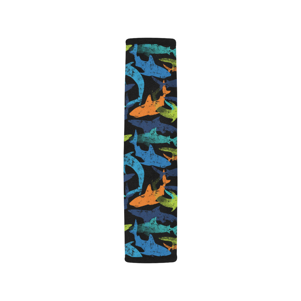 Colorful shark Car Seat Belt Cover