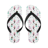 cute mermaid dolphin fish starfish pattern Unisex Flip Flops