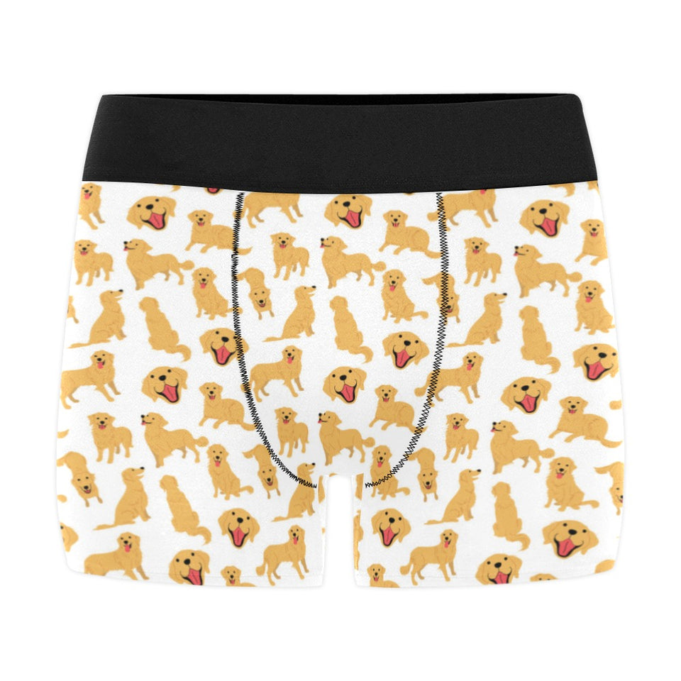 Golden Retriever Pattern Print Design 05 Men's All Over Print Boxer Briefs Men's Underwear