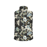 Japanese crane ornament elements Women's Padded Vest