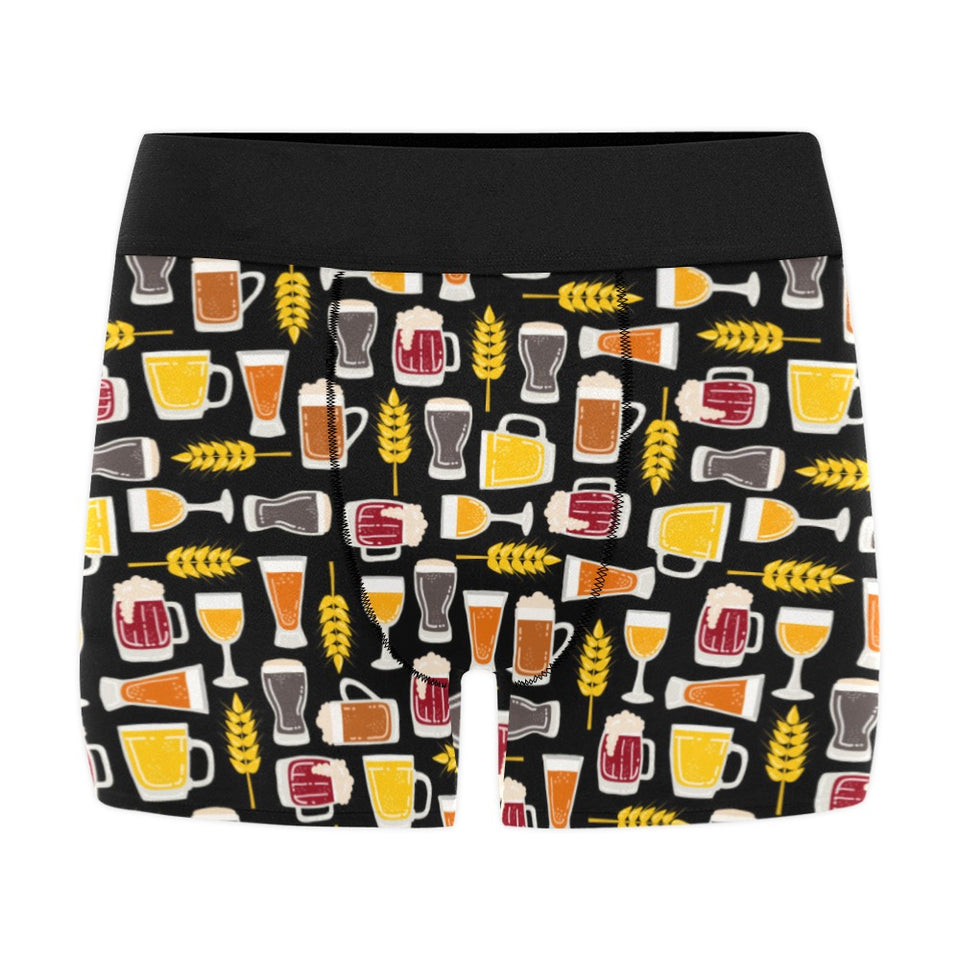 Beer type pattern Men's All Over Print Boxer Briefs Men's Underwear