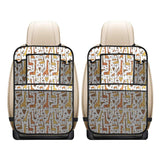 Giraffe Pattern Print Design 04 Car Seat Back Organizer