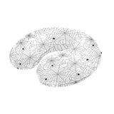 Spider web cobweb pattern white background U-Shaped Travel Neck Pillow