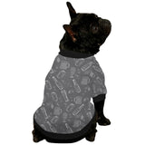 Beer hand drawn pattern All Over Print Pet Dog Round Neck Fuzzy Shirt