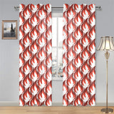 Fire flame symbol design pattern Gauze Curtain