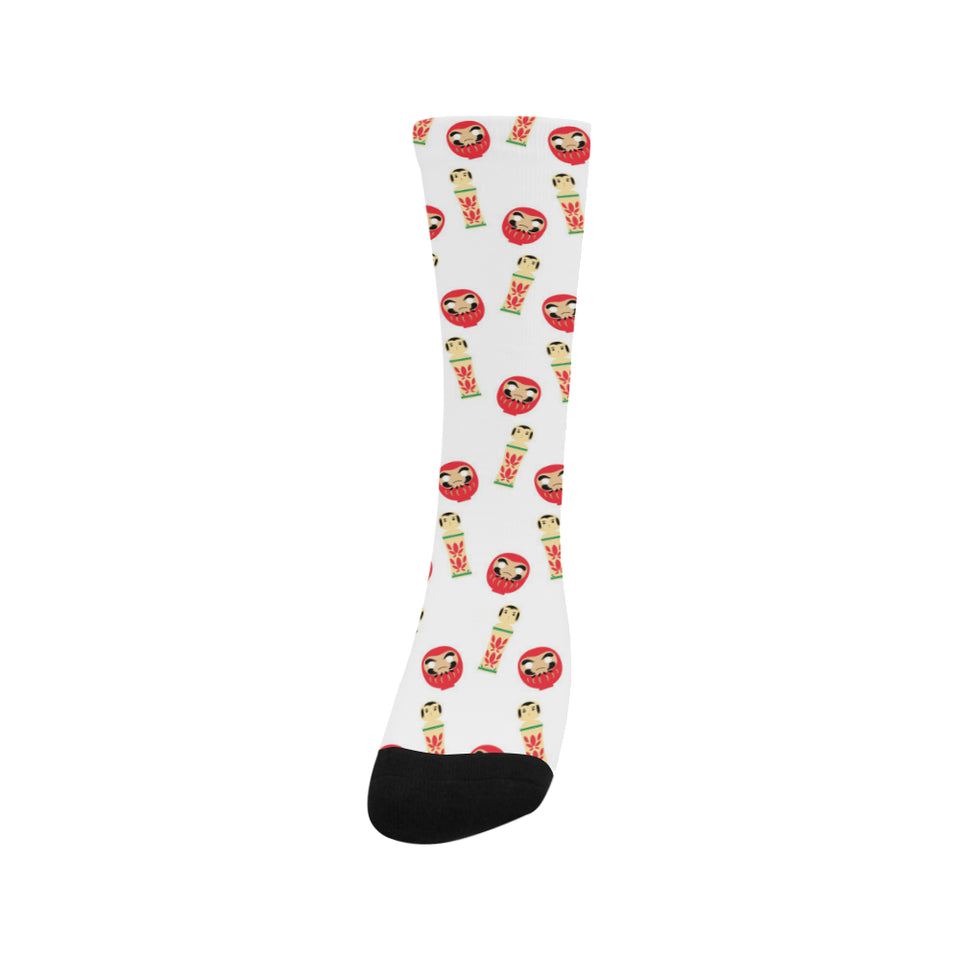 Daruma japanese wooden doll Crew Socks