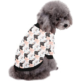 Pig Pattern Print Design 05 All Over Print Pet Dog Round Neck Fuzzy Shirt