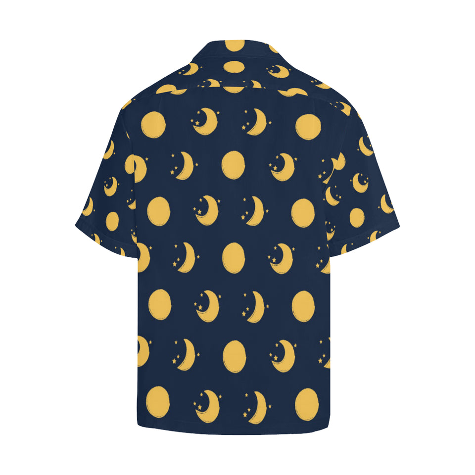 Moon star pattern Men's All Over Print Hawaiian Shirt