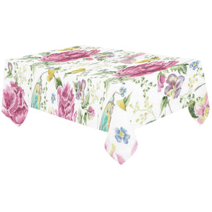 Hand drawn butterfly rose Tablecloth