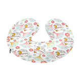 Maneki neko cat fan sakura U-Shaped Travel Neck Pillow