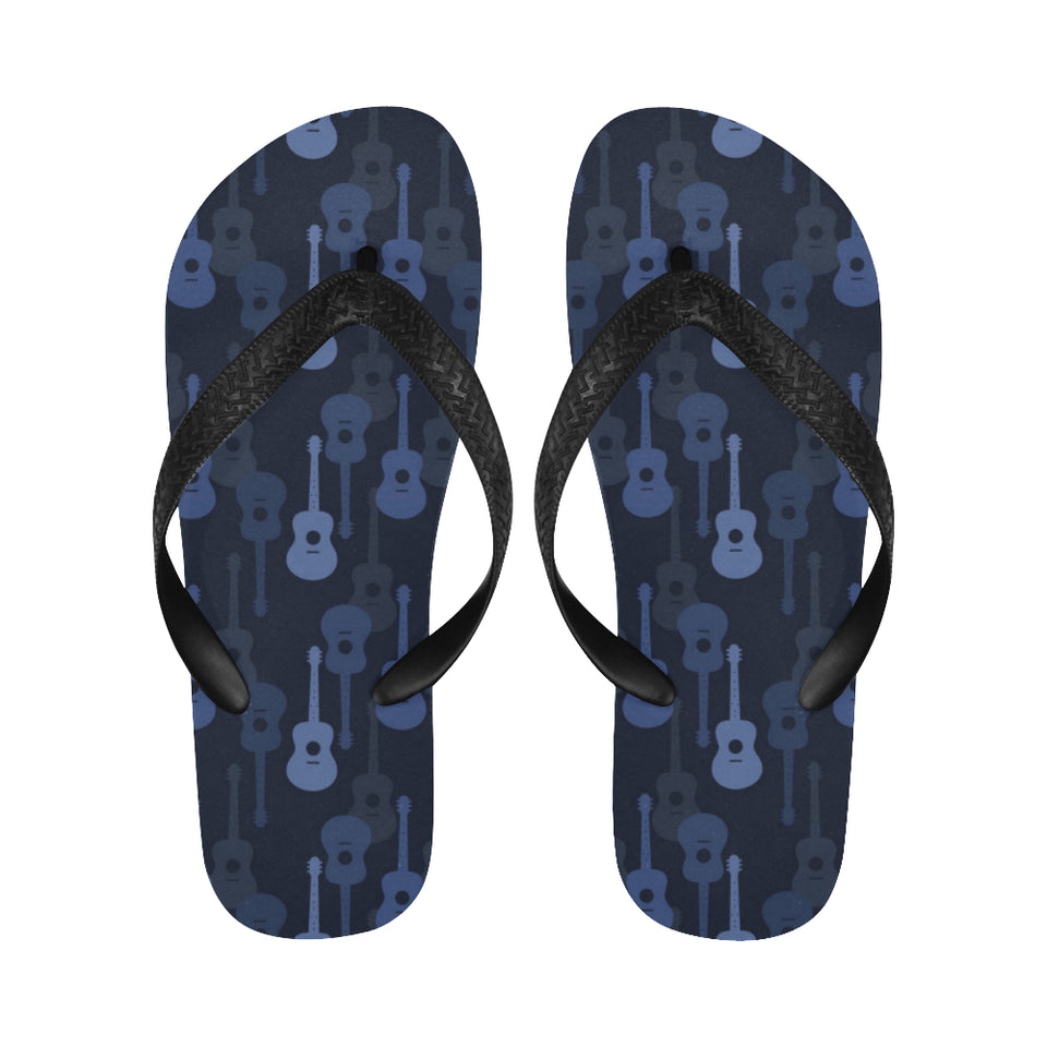 Blue Theme guitar pattern Unisex Flip Flops
